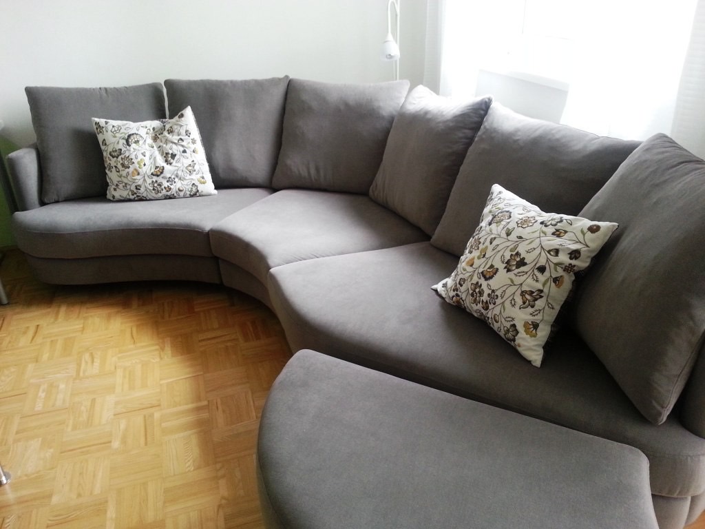 Rolf Benz Sofa mit dem Stoff SAHARA, Romo, neu bezogen